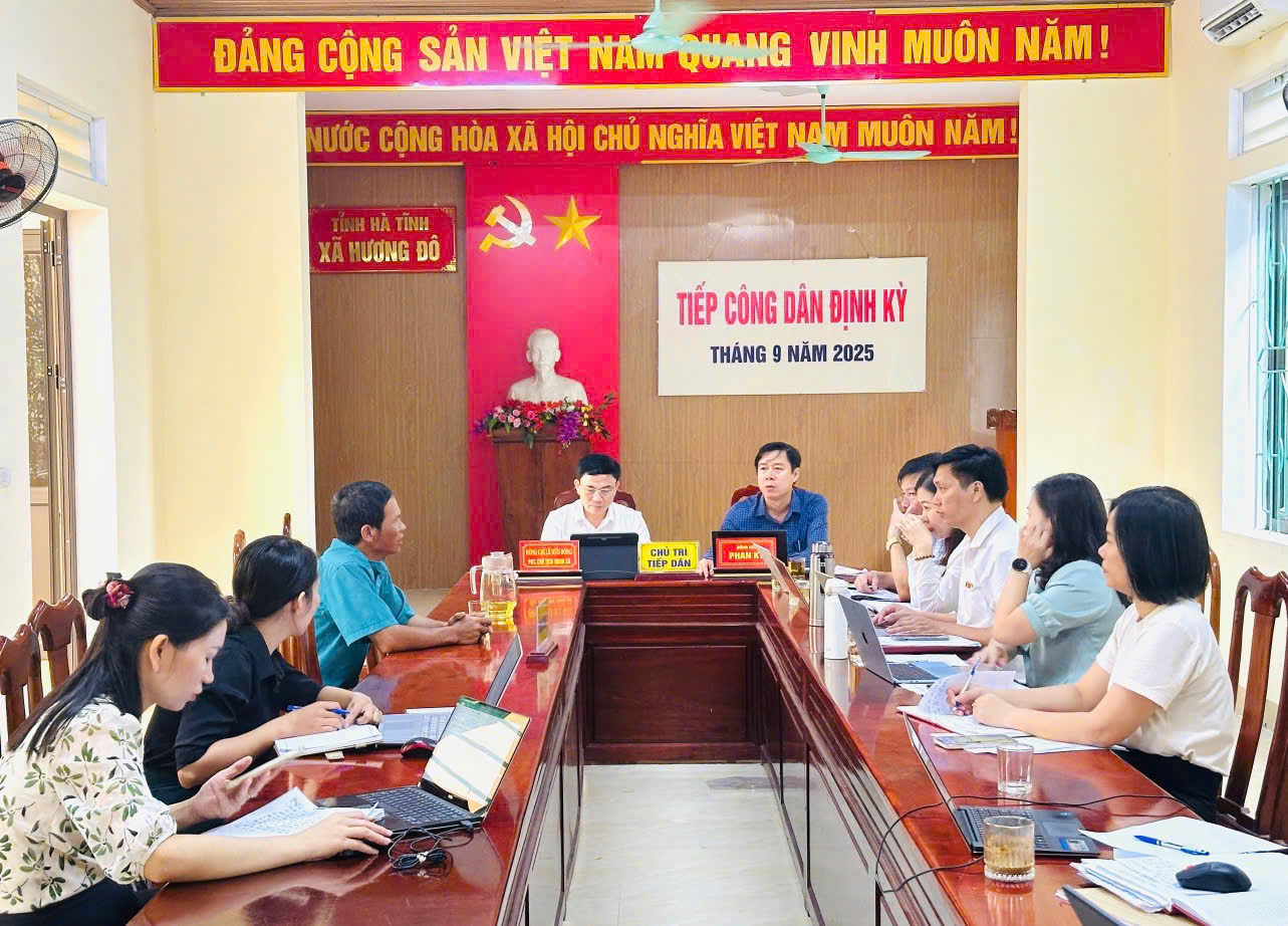 Xã Hương Đô tổ chức tiếp công dân định kỳ tháng 9/2025