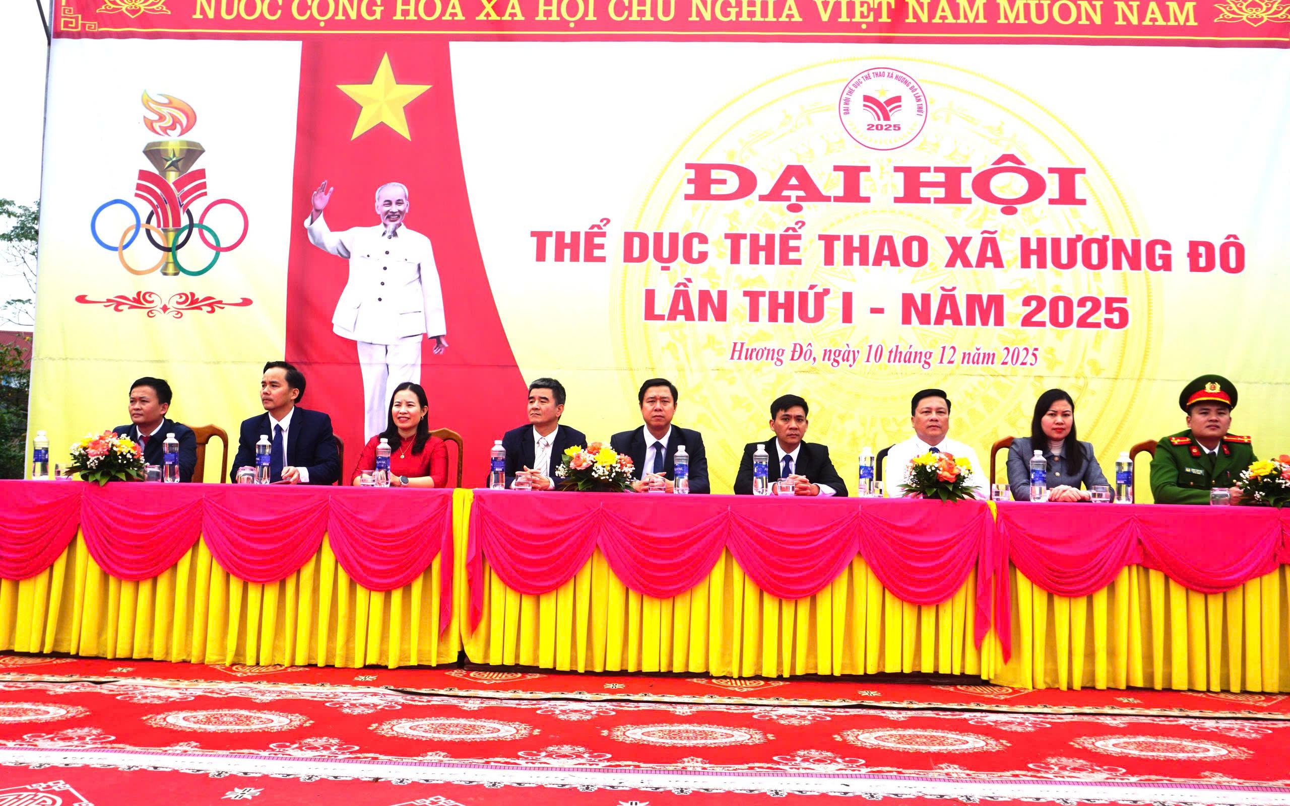 Đại hội TDTT xã Hương Đô lần thứ nhất năm 2025 thành công tốt đẹp