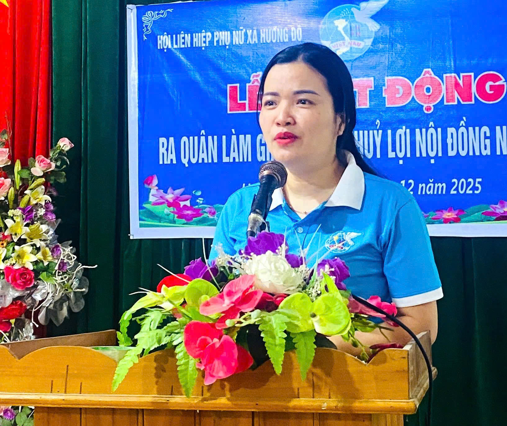 Hội Liên hiệp phụ nữ xã Hương Đô tổ chức Lễ phát động làm giao thông nông thôn và thủy lợi nội đồng năm 2026