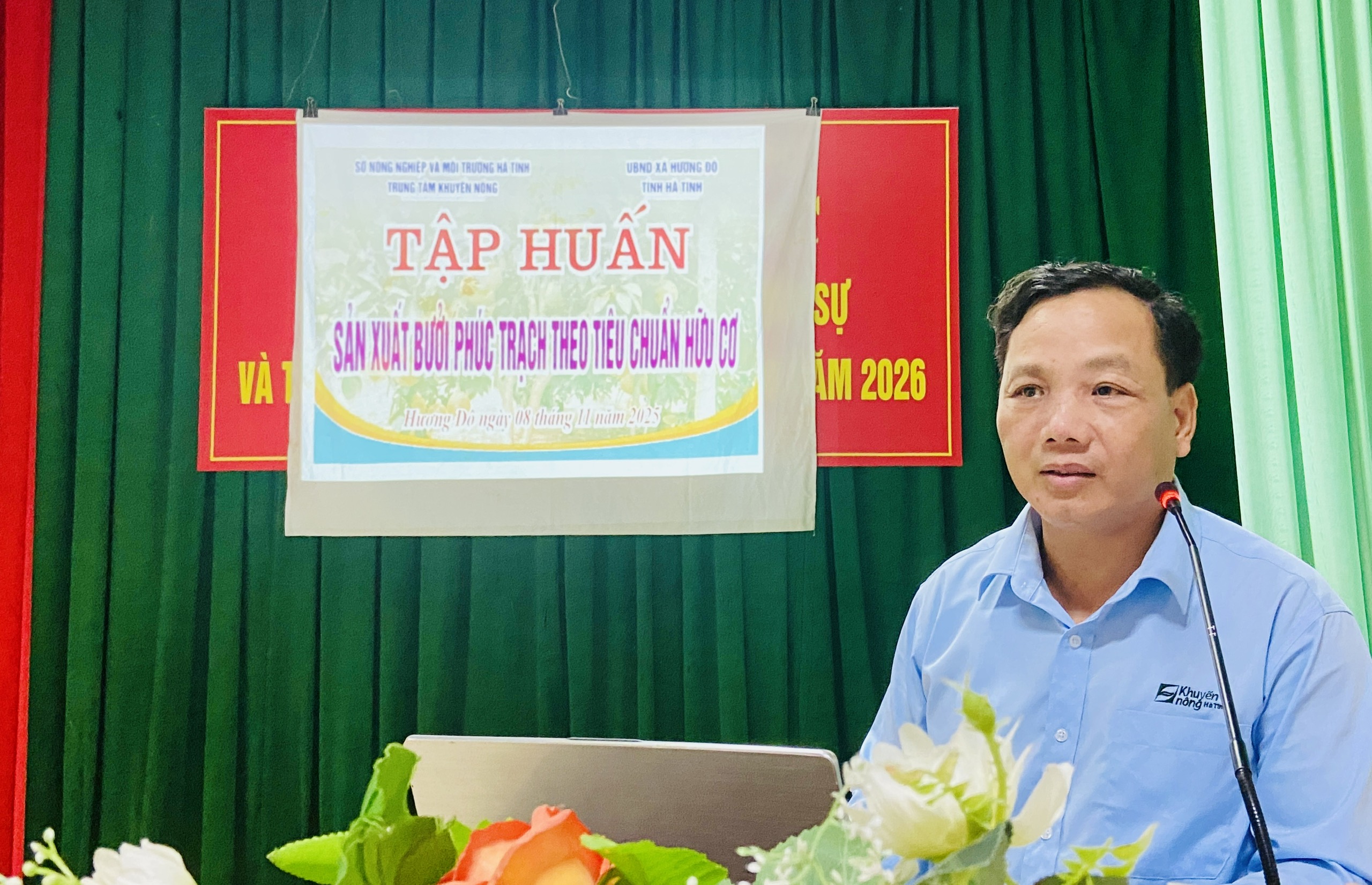 Tổ chức lớp tập huấn để nhân rộng kết quả thực hiện “Mô hình thâm canh vườn bưởi Phúc Trạch đạt tiêu chuẩn hữu cơ”