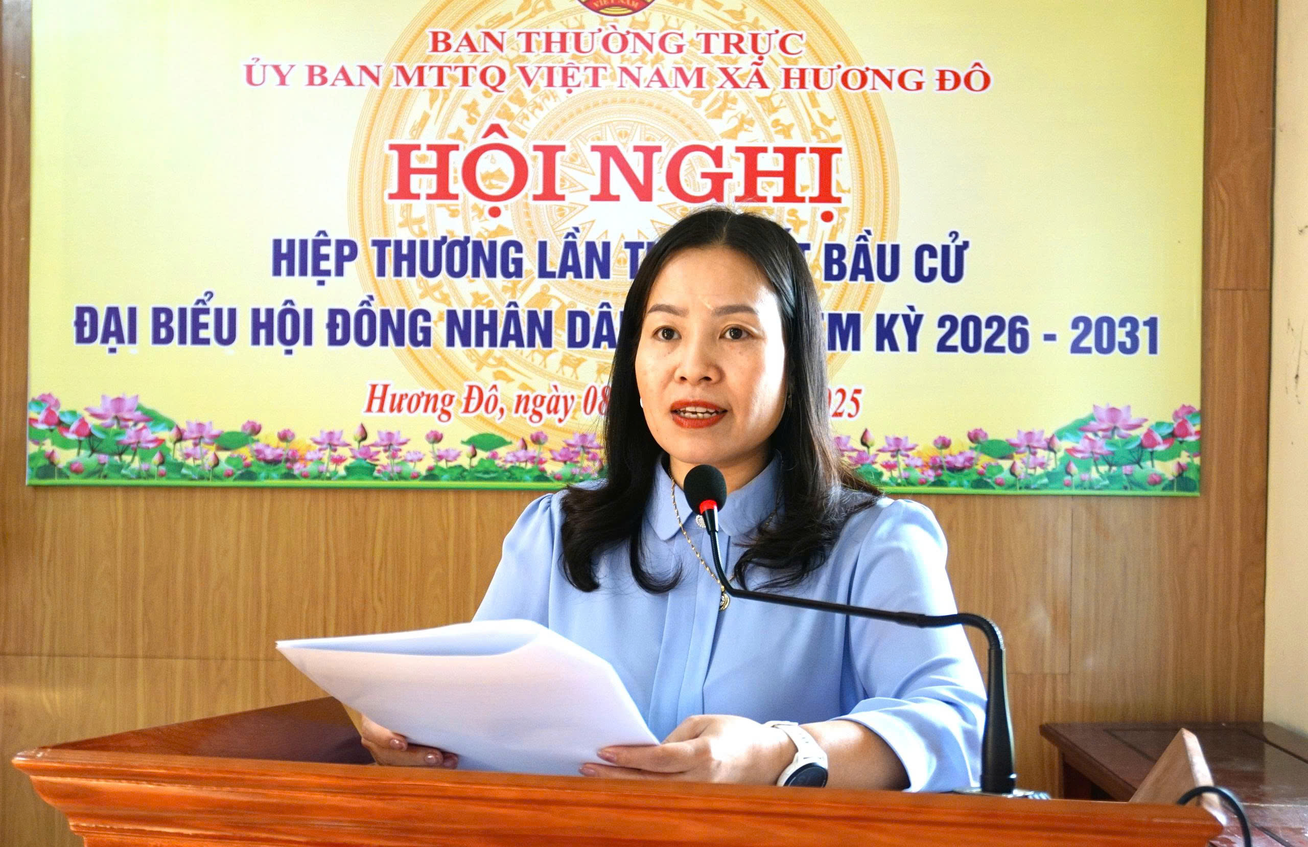Hội Nghị Hiệp thương lần thứ nhất Bầu cử đại biểu HĐND xã, nhiệm kỳ 2025 - 2030