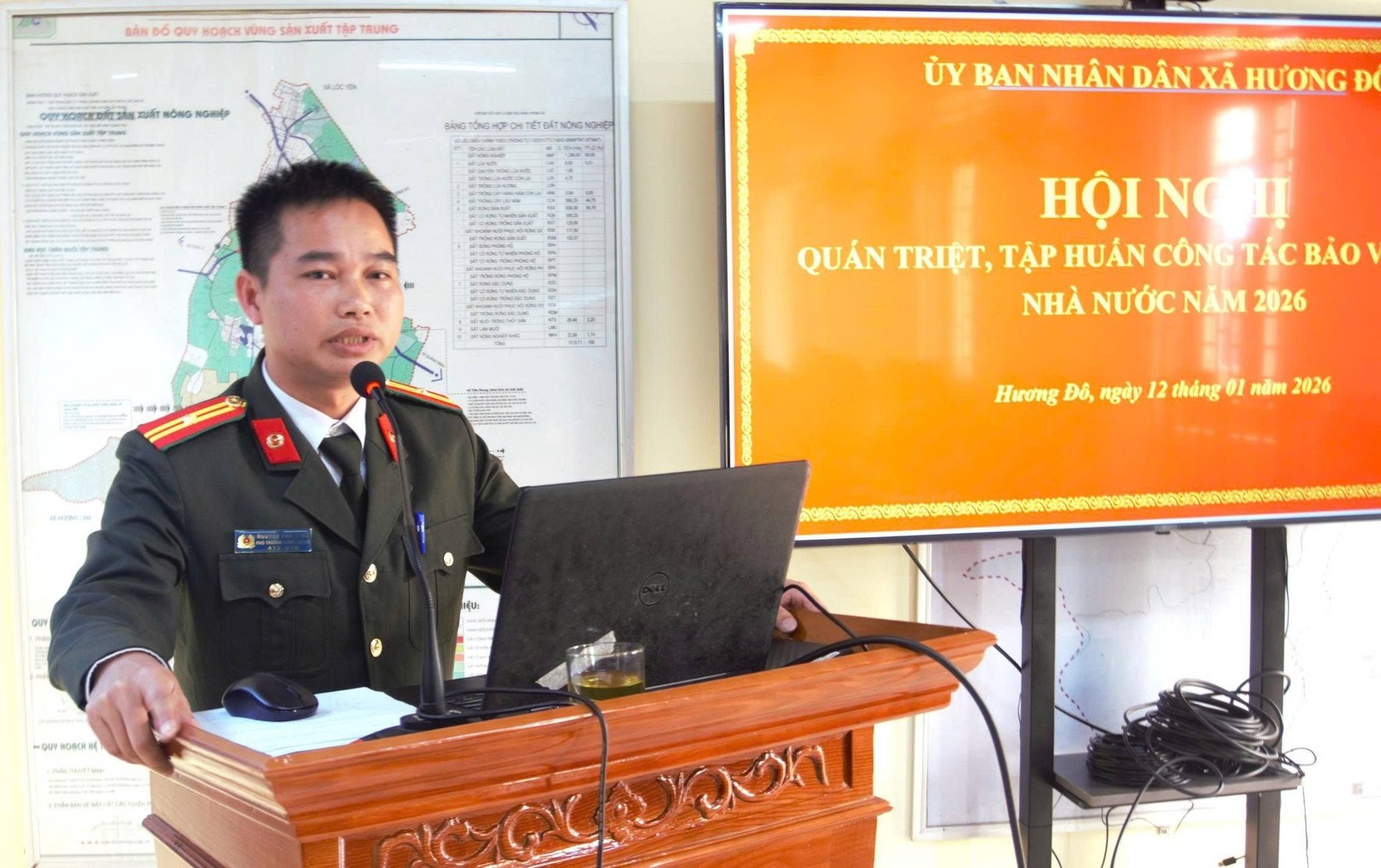 UBND xã Hương Đô tổ chức tập huấn công tác bảo vệ bí mật nhà nước