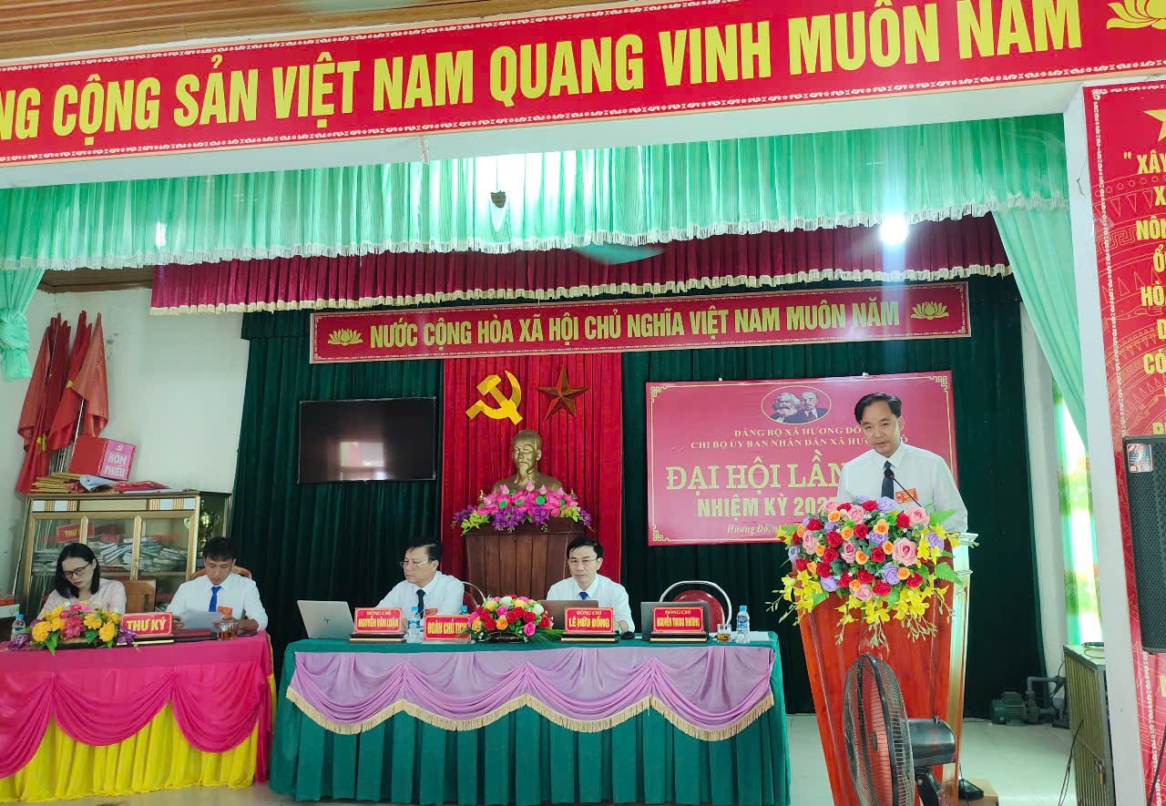 Đại hội chi bộ Ủy ban nhân dân xã Hương Đô lần thứ I, nhiệm kỳ 2025-2030