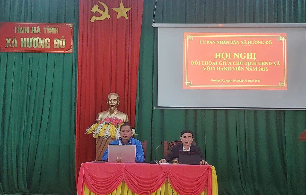 Xã Hương Đô tổ chức đối thoại giữa Chủ tịch Ủy ban nhân dân xã với thanh niên năm 2025