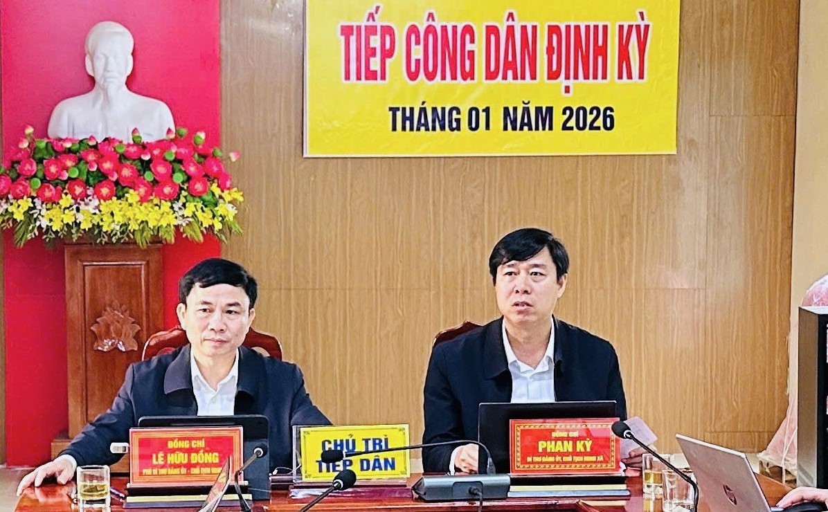 Xã Hương Đô tổ chức  tiếp  công  dân định kỳ tháng 01 năm 2026