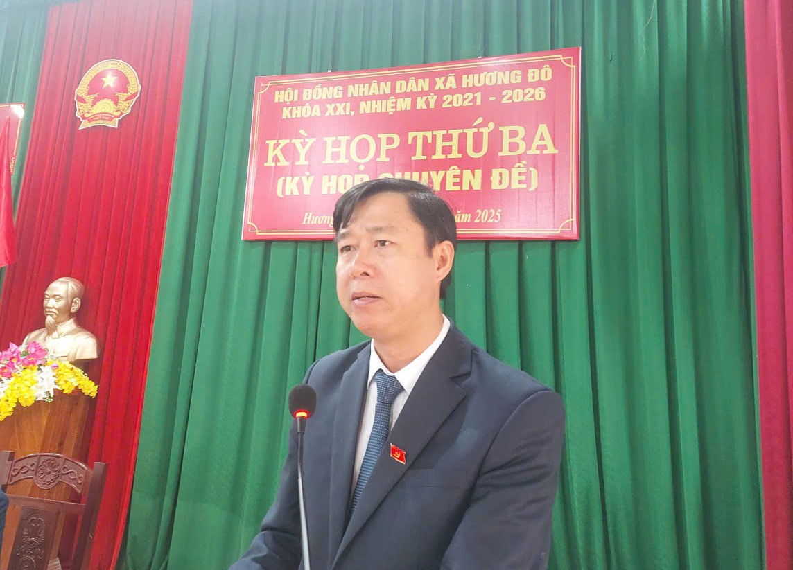 Hội đồng nhân dân xã Hương Đô tổ chức kỳ họp thứ 3, HĐND xã khóa XXI, nhiệm kỳ 2021 - 2026