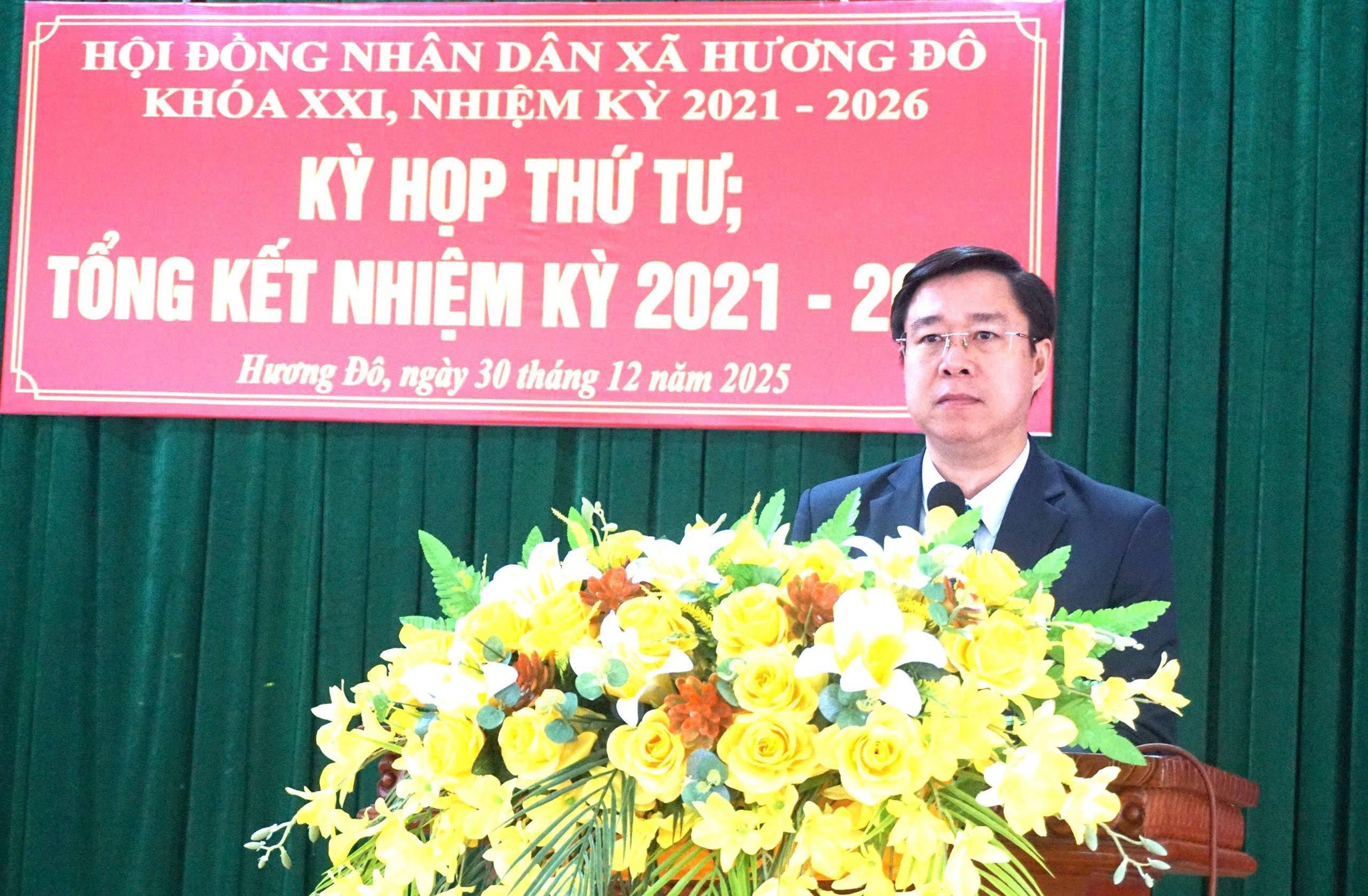 Hội đồng Nhân dân xã Hương Đô tổ chức Kỳ họp thứ 4, khóa XXI, nhiệm kỳ 2021 - 2026