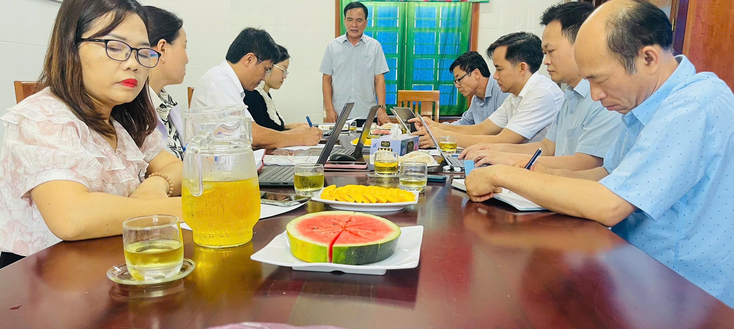 Trạm y tế Hương Đô đón đoàn thẩm định cấp Giấy phép khám bệnh, chữa bệnh