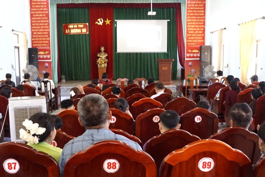 Hương Đô: Hội Nông dân xã kết nối đường truyền trực tuyến Lễ phát động "Nông dân sản xuất an toàn, hữu cơ vì sức khỏe cộng đồng"