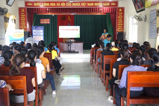 Tổ chức phiên tuyển dụng việc làm tại xã Hương Đô