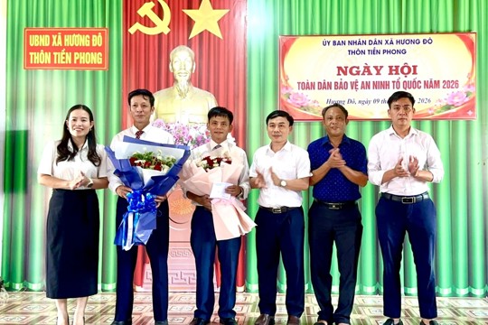 Thôn Tiền Phong tổ chức Đại hội điểm “Ngày hội toàn dân bảo vệ an ninh Tổ quốc” năm 2026