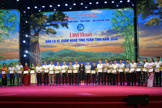 Xã Hương Đô tham dự Liên hoan Dân ca Ví, Giặm Nghệ Tĩnh toàn tỉnh năm 2026