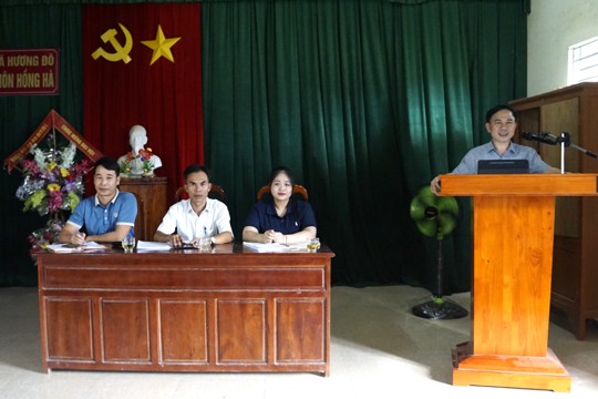 Hương Đô: Thôn Hồng Hà tổ chức hội nghị triển khai sản xuất vụ đông gắn với phòng, chống thiên tai