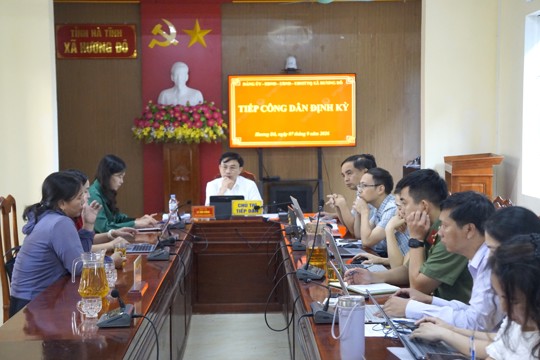 UBND xã Hương Đô tổ chức tiếp công dân định kỳ tháng 9