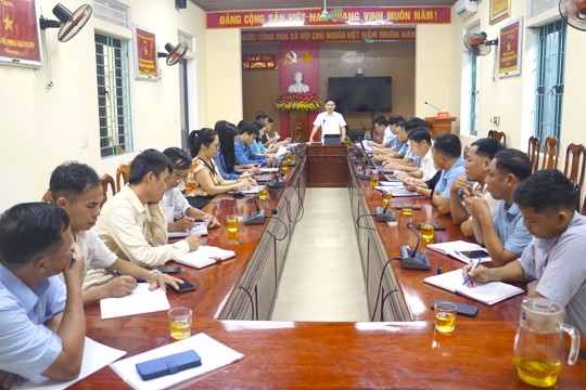 UBND xã Hương Đô đánh giá tình hình kinh tế - xã hội, quốc phòng - an ninh 9 tháng đầu năm, triển khai nhiệm vụ tháng 10 năm 2026