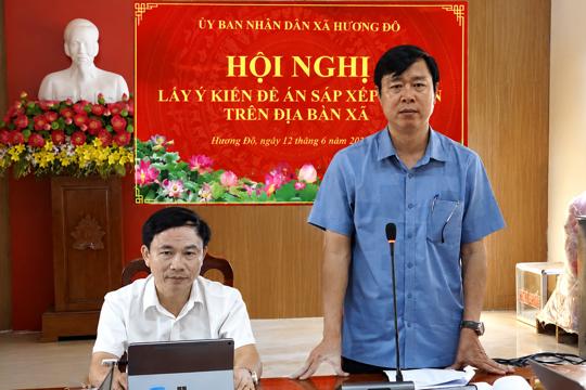 Xã Hương Đô tổ chức hội nghị lấy ý kiến đề án sắp xếp thôn trên địa bàn