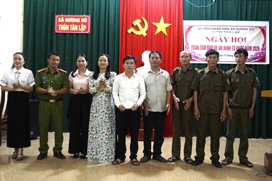 Thôn Tân Lập tổ chức thành công Ngày hội Toàn dân bảo vệ an ninh Tổ quốc