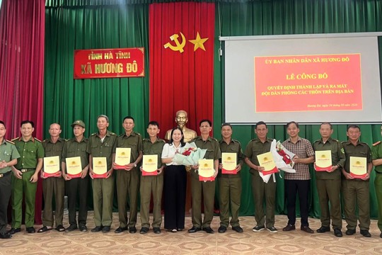 Hương Đô ra mắt đội dân phòng, tăng cường năng lực PCCC & CNCH tại cơ sở