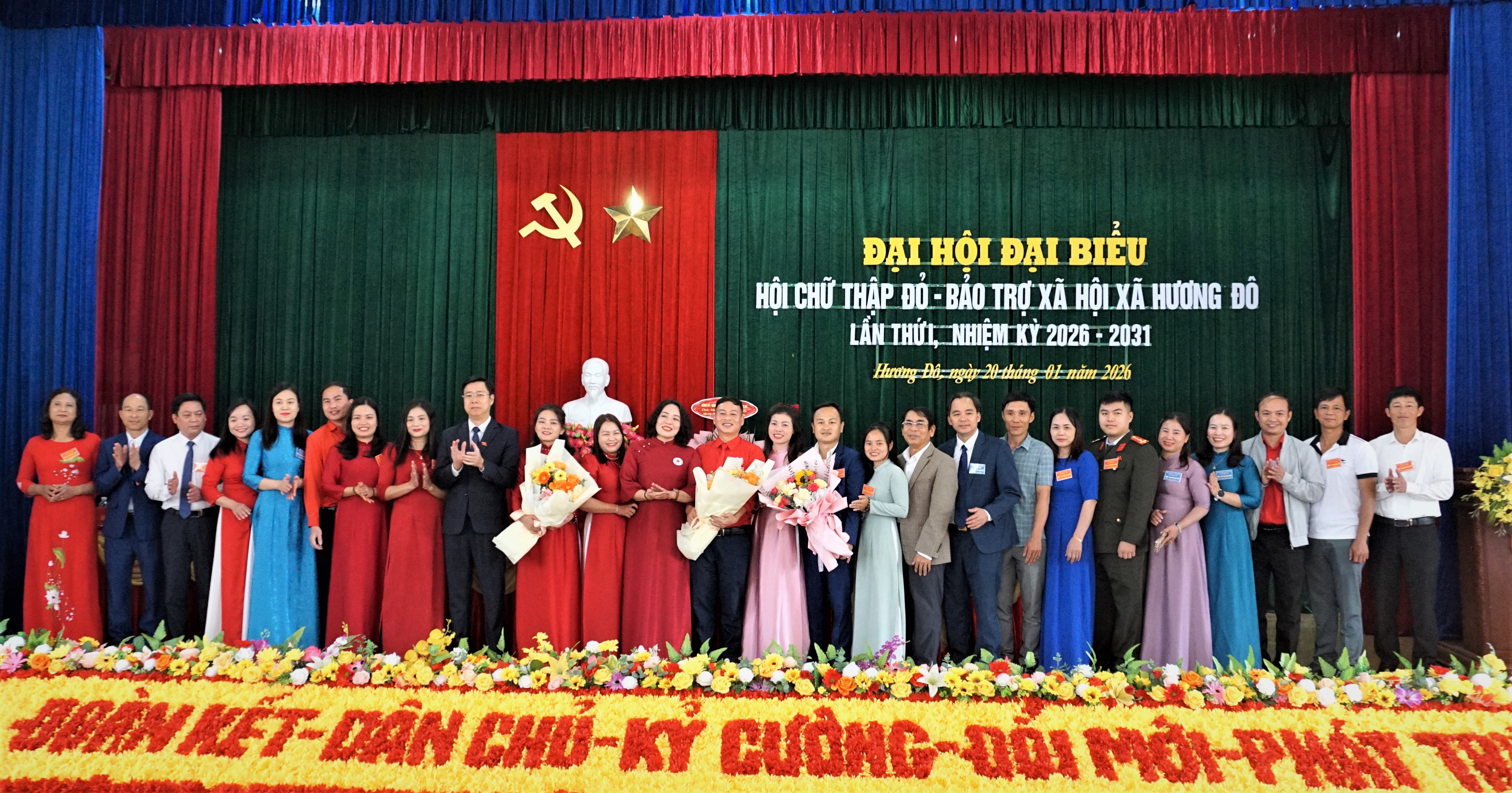 HỘI CHỮ THẬP ĐỎ – BẢO TRỢ XÃ HỘI XÃ HƯƠNG ĐÔ TỔ CHỨC ĐẠI HỘI ĐẠI BIỂU LẦN THỨ I, NHIỆM KỲ 2026 – 2031 THÀNH CÔNG TỐT ĐẸP. 